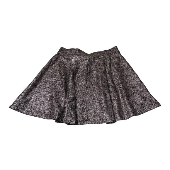 Torrid Skater Skirt Sz 1 (14/16) 1X Short Metallic Foil Bronze Copper Stretch - Picture 8 of 8